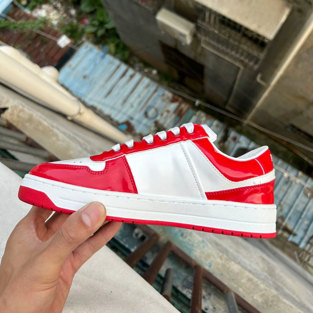 P New Women's Shoes Casual Shoes Triangle Buckle Lace-up Sneakers 1024060508