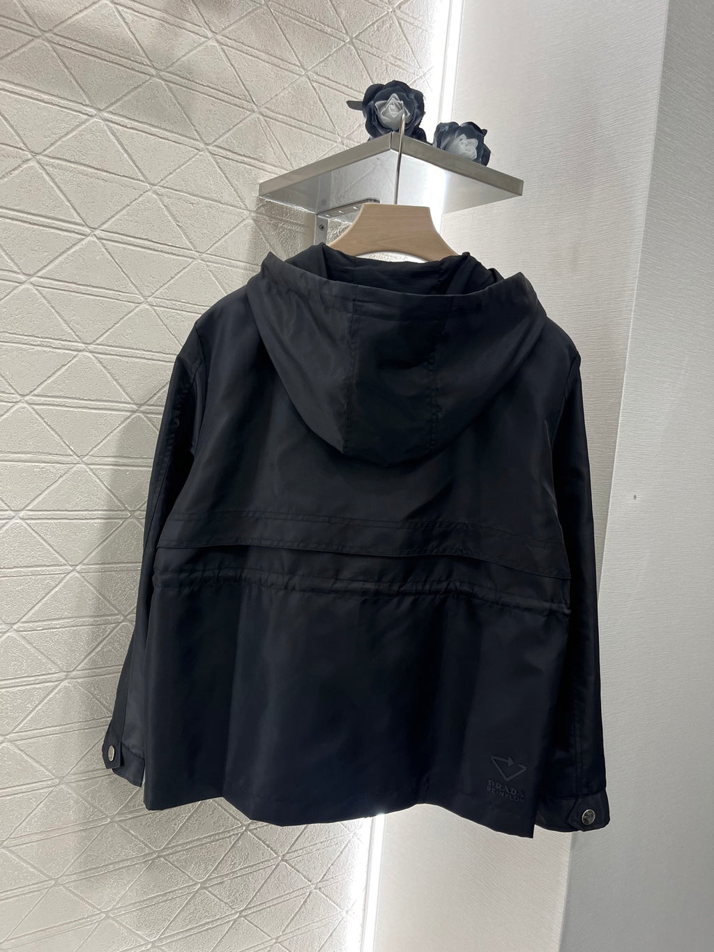 P hooded drawstring bomber jacket 0725022608