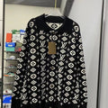Fashion casual lapel sweater knitted cardigan PD1023082314