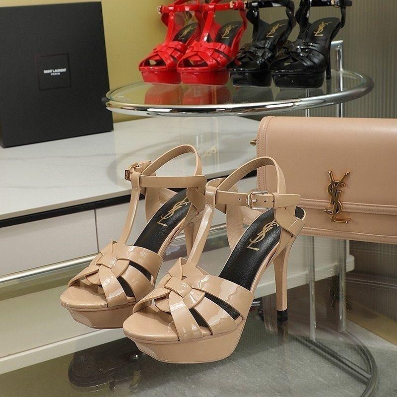 New Open-Toe High-Heel Patent Leather Sandals 1024040217