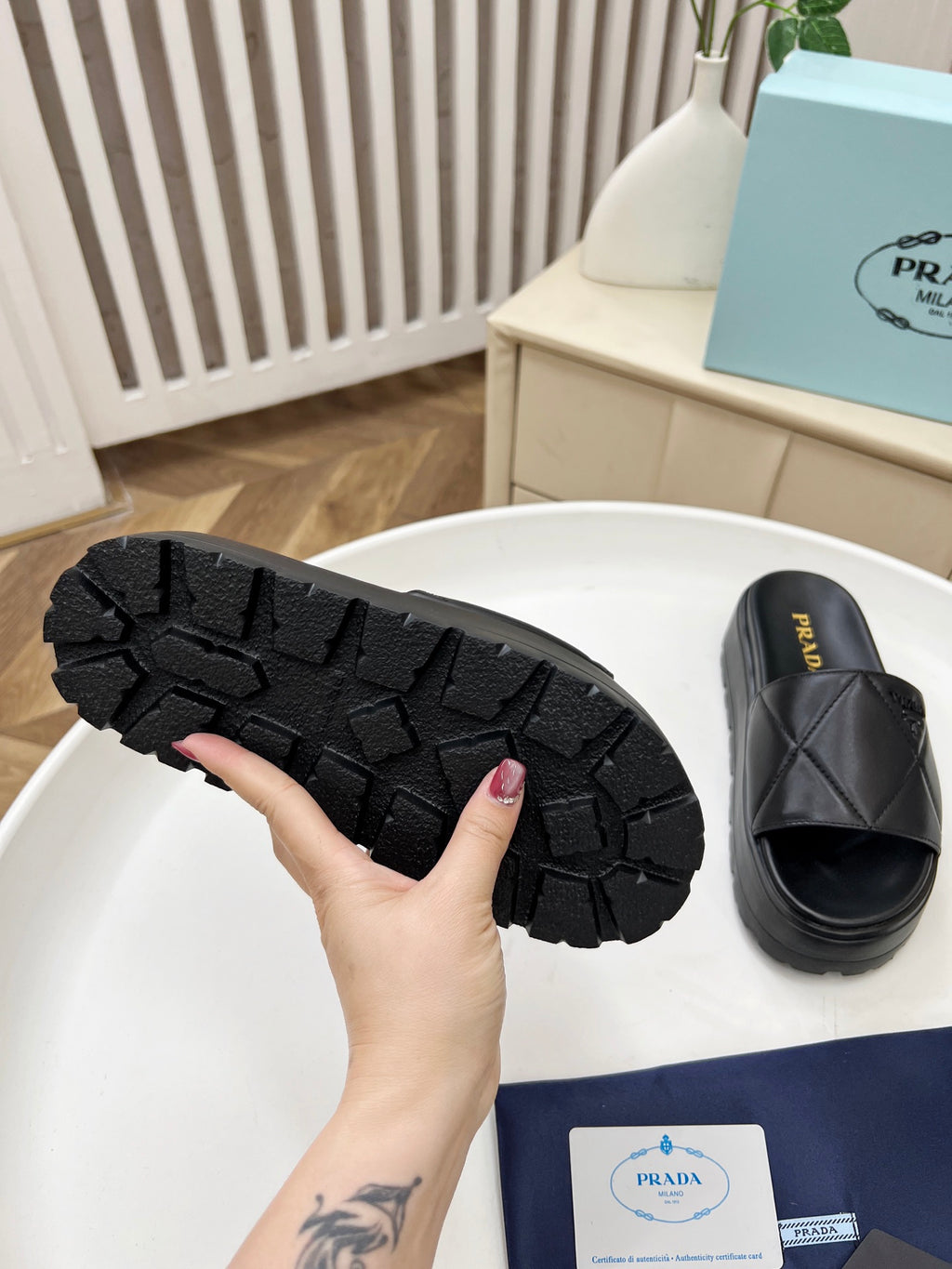P new beach thick-soled slippers 0725061615