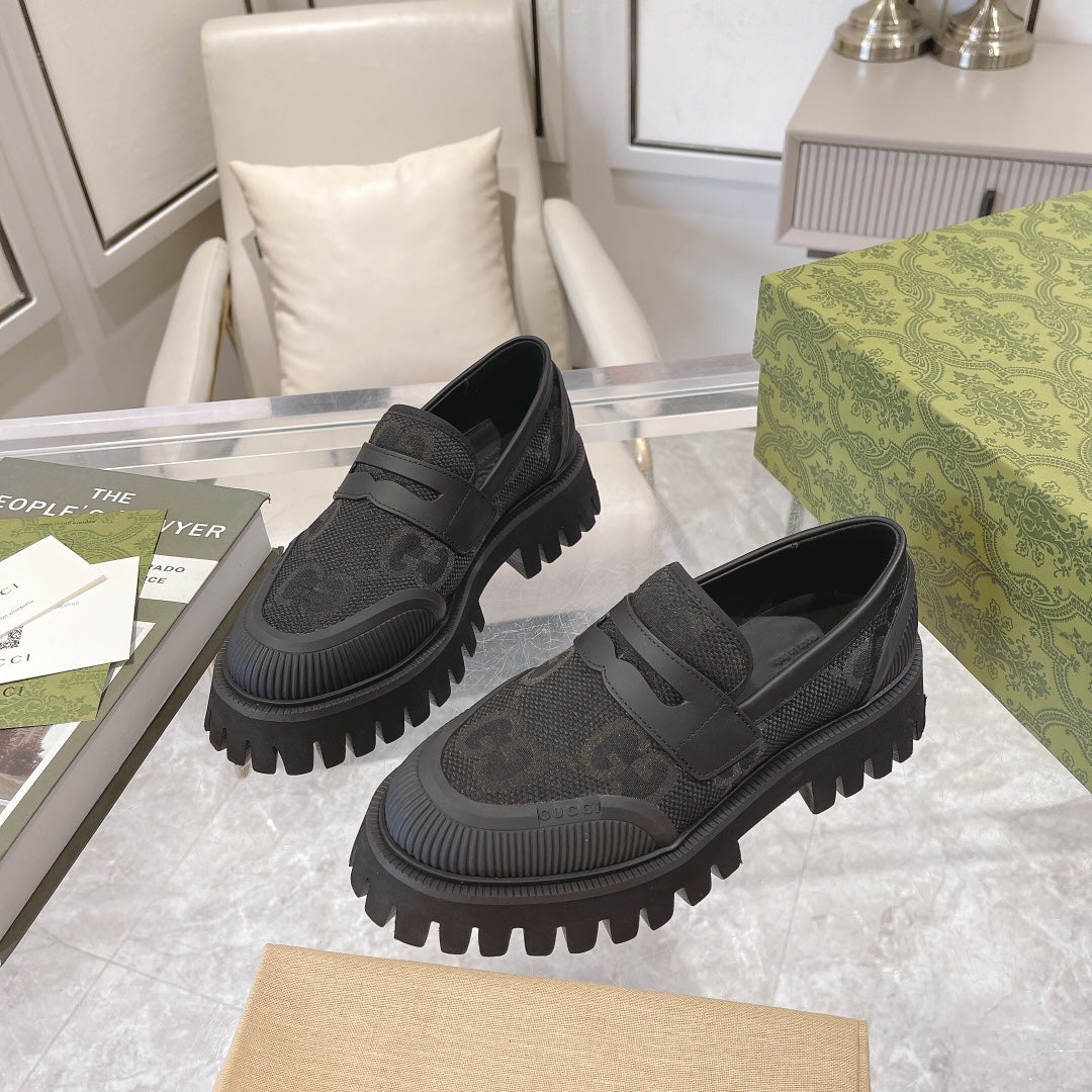 G fashionable rubber sole printed slip-on shoes XC0723110306