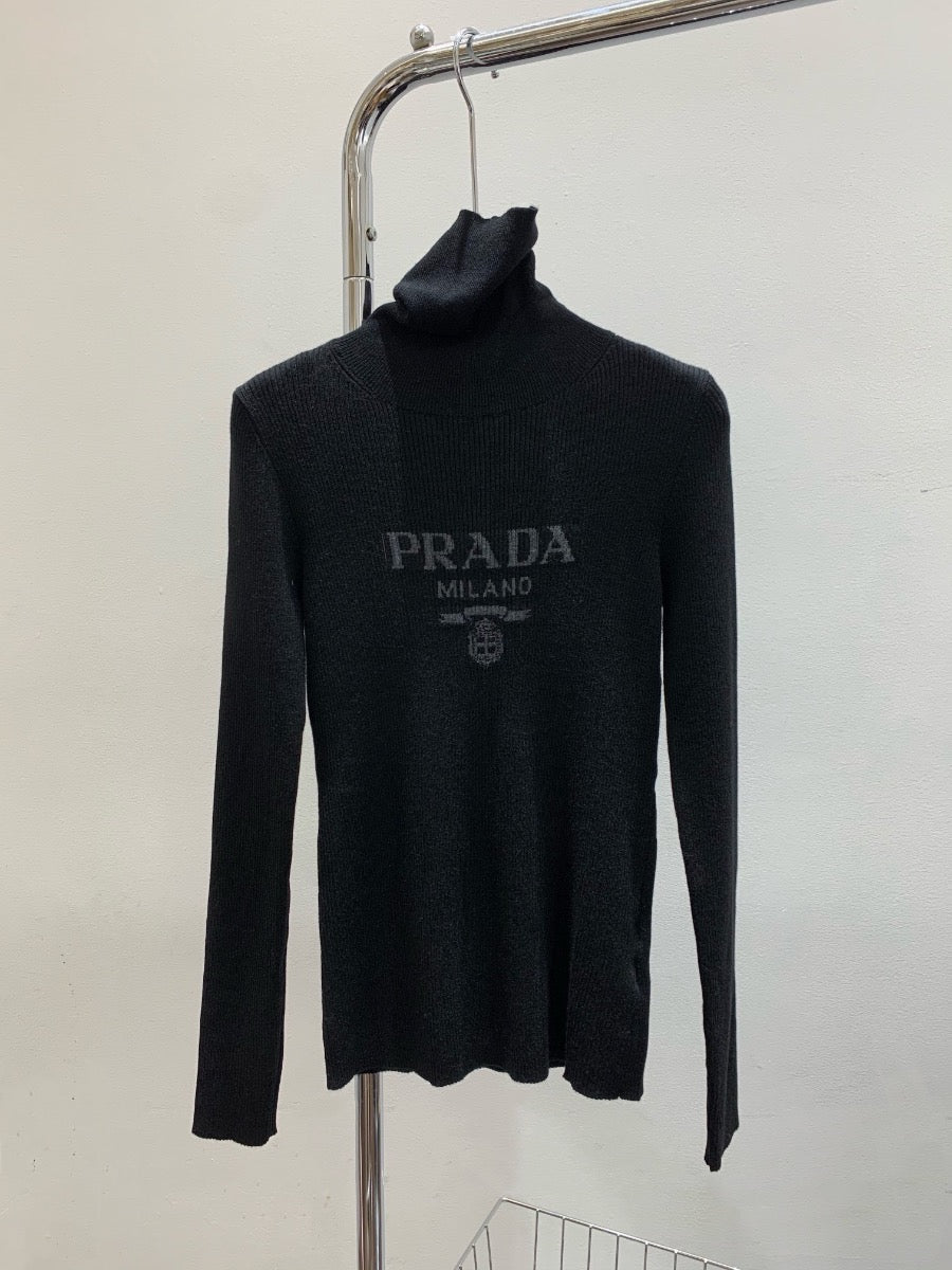 P Turtleneck Wool SweaterBlack 0725022708