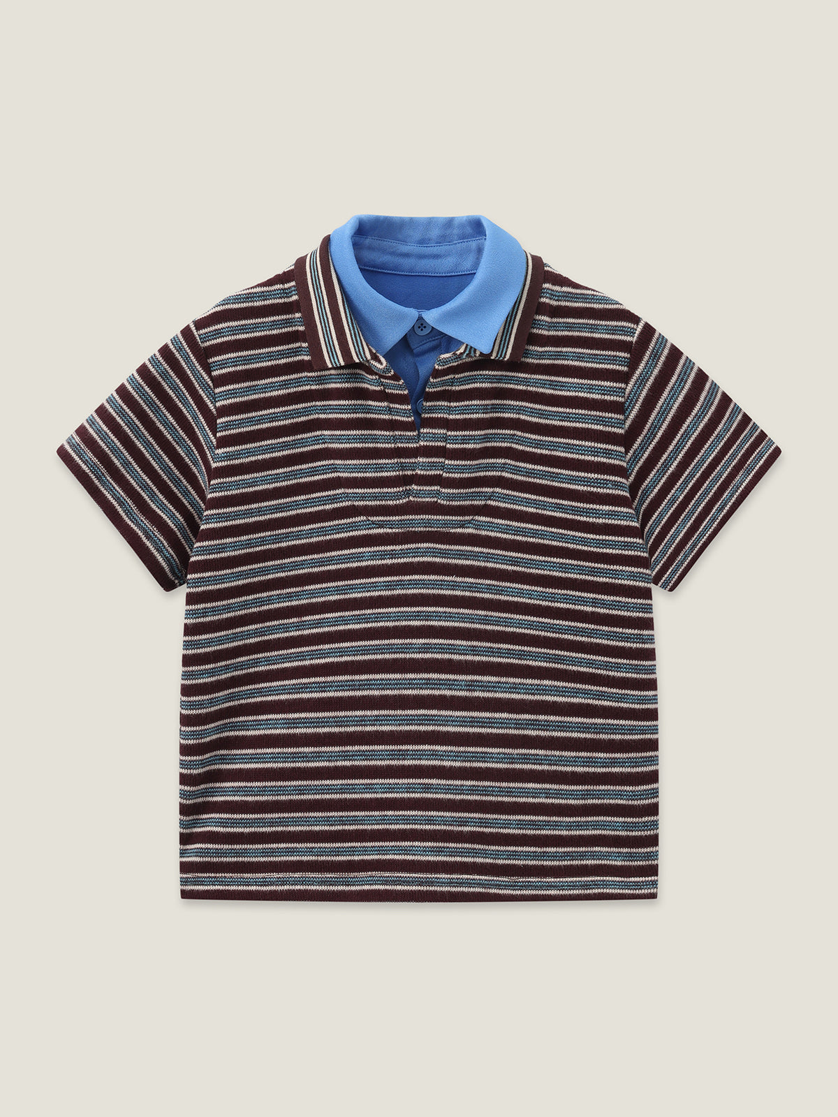 Kins Class Striped Family Polo Shirt & Pants Set