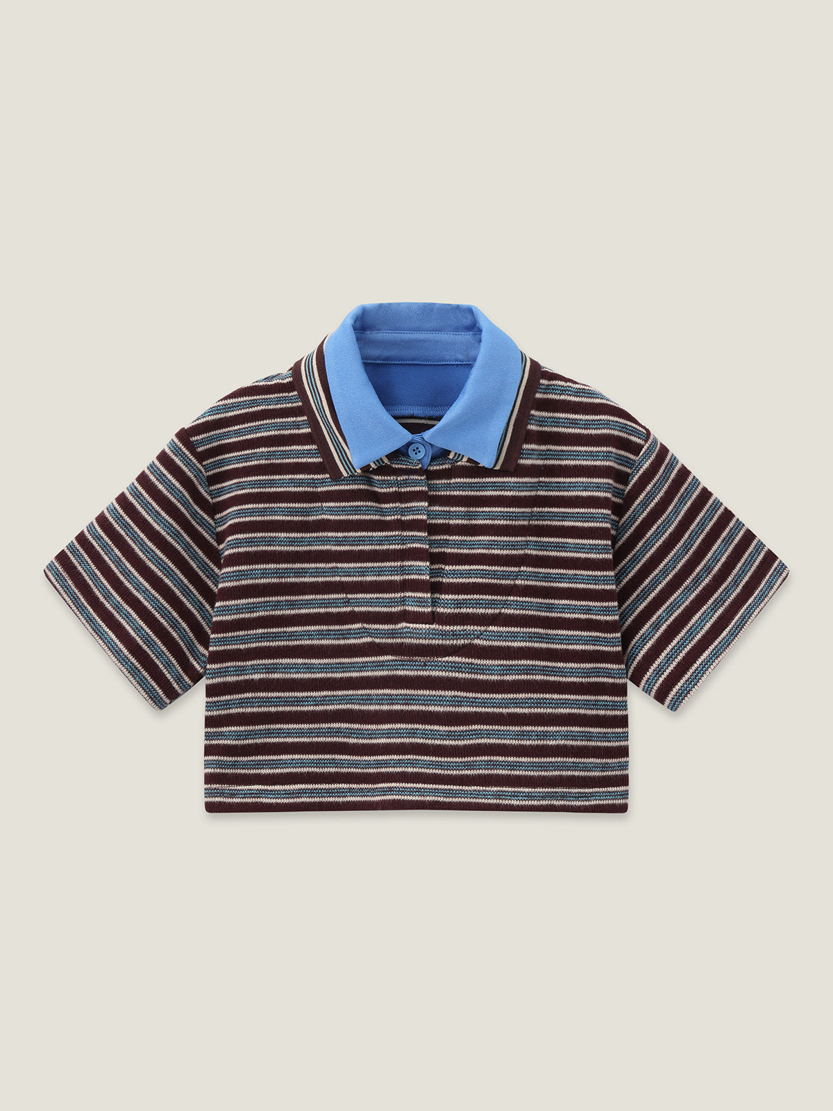 Kins Class Adults’ Striped Crop Tee & Pants Set