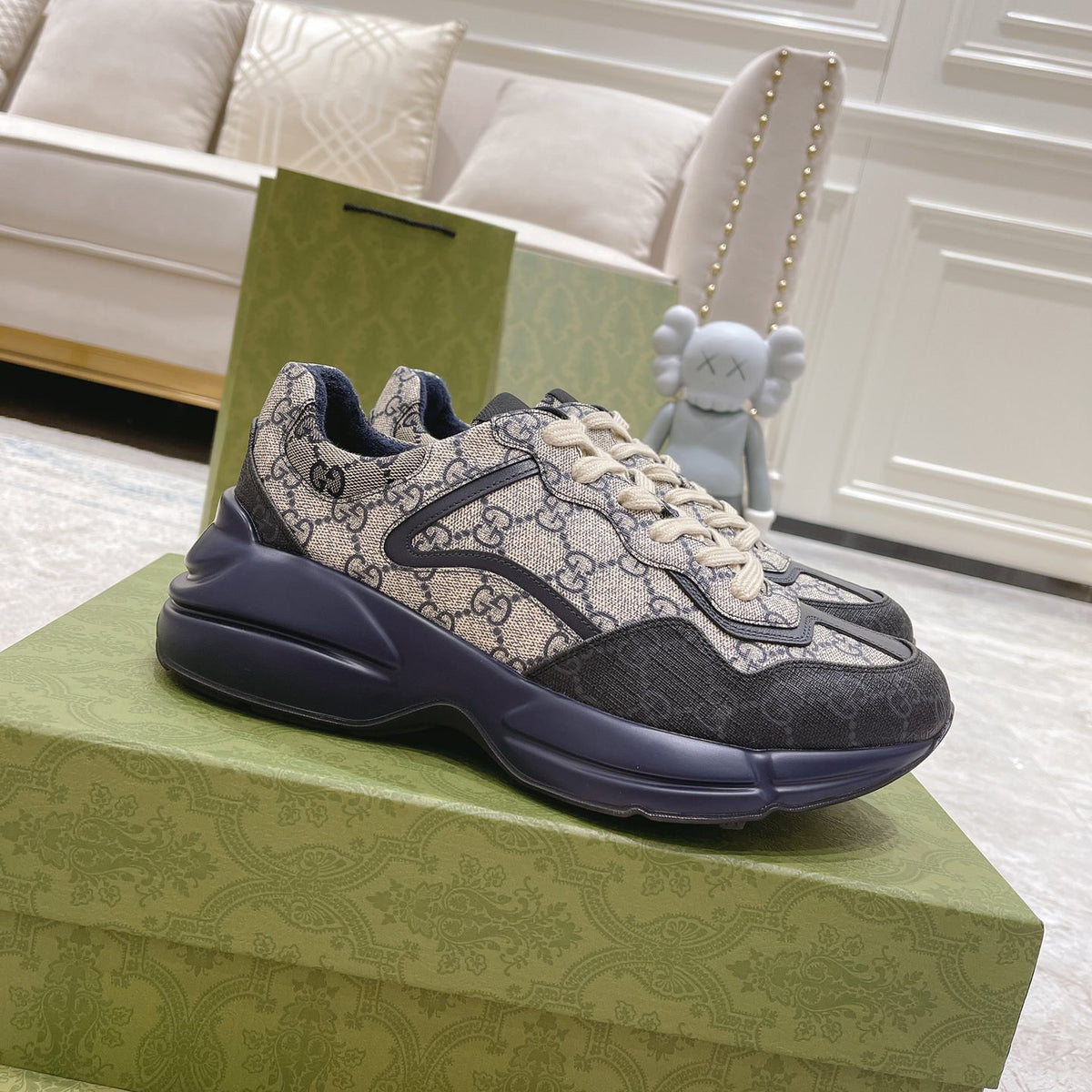 Rubber sole sports daddy shoes 03011
