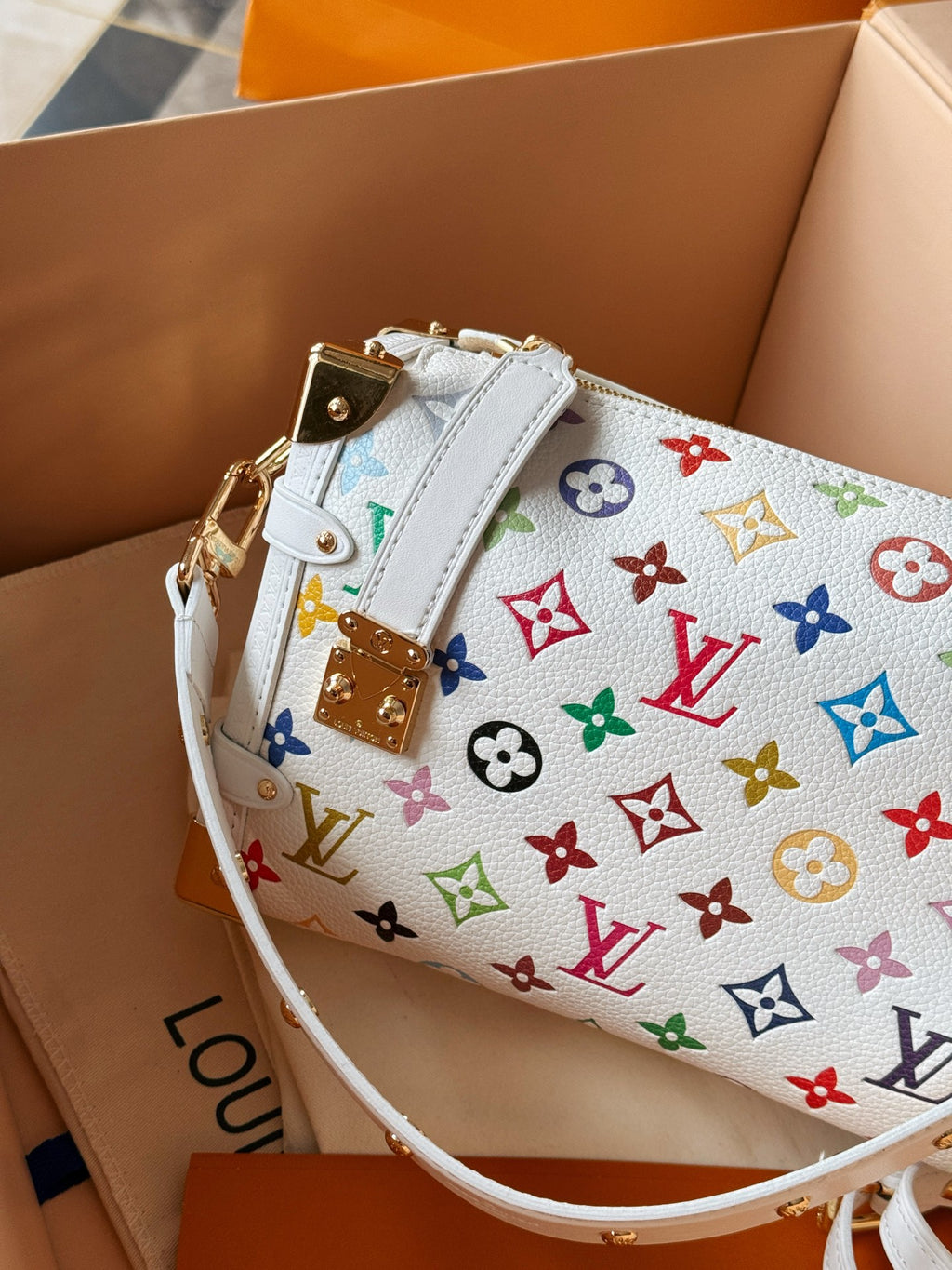 L fashion 3 color soft box bag 0725031909