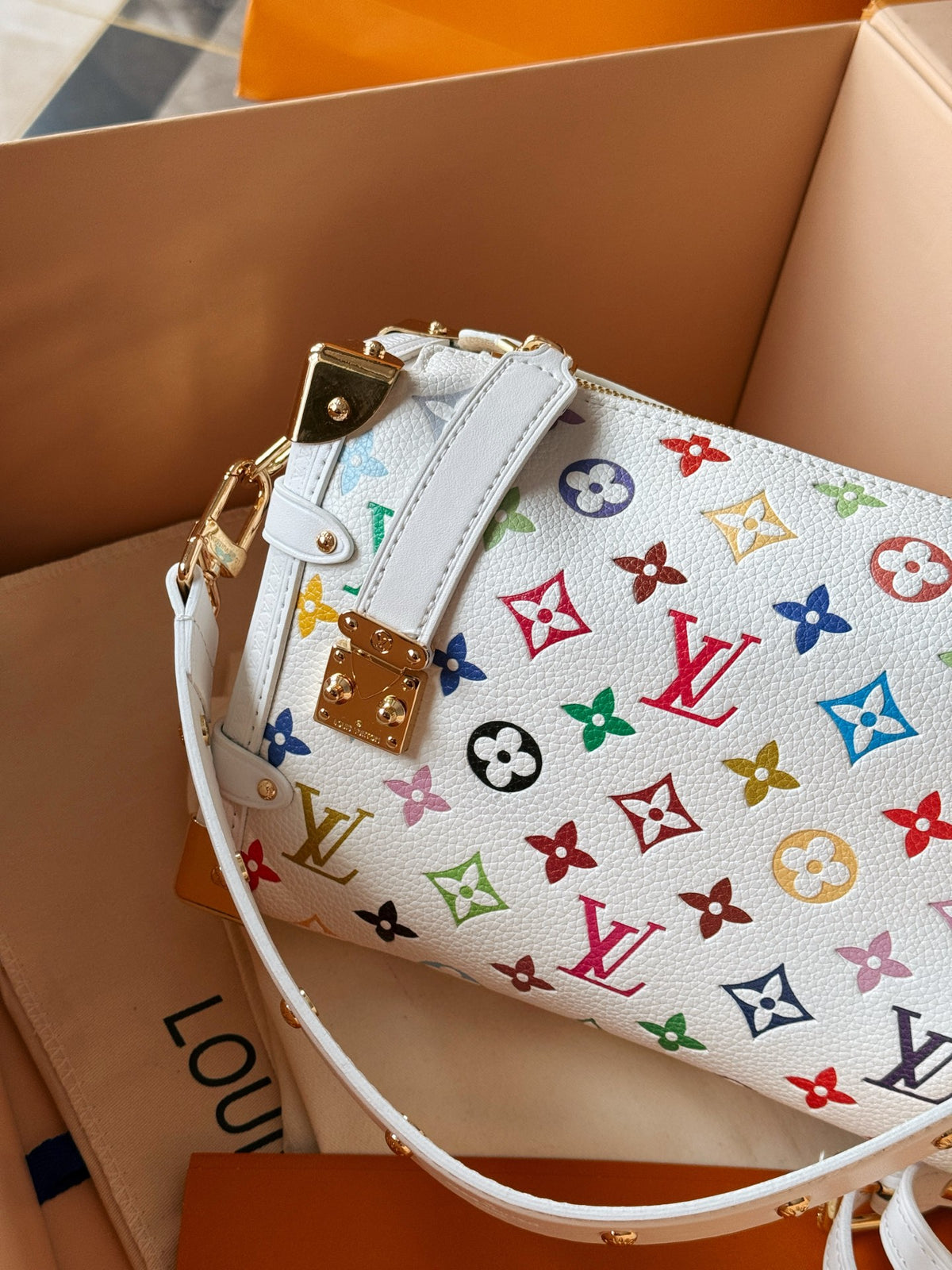 L fashion 3 color soft box bag 0725031909