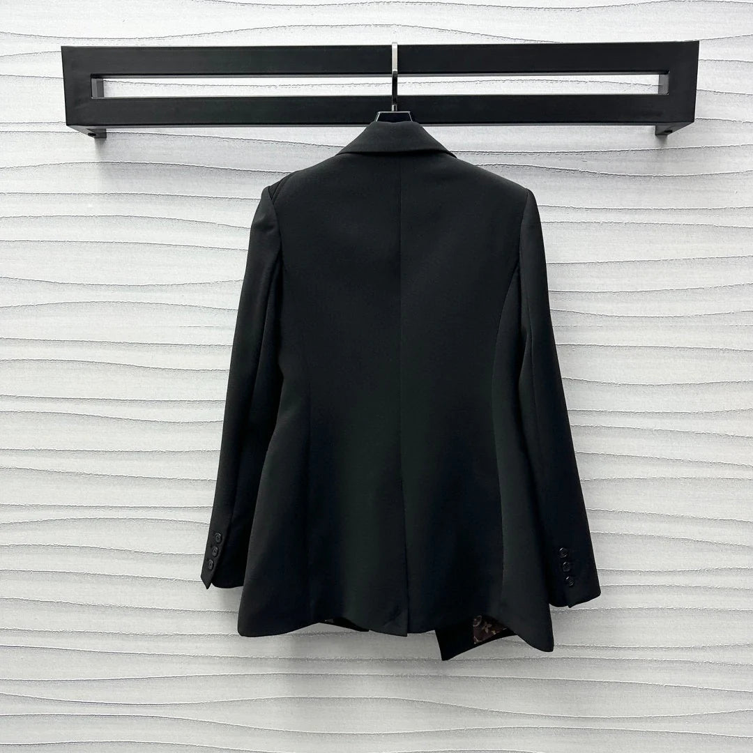 Lapel belted suit jacket 1426011311