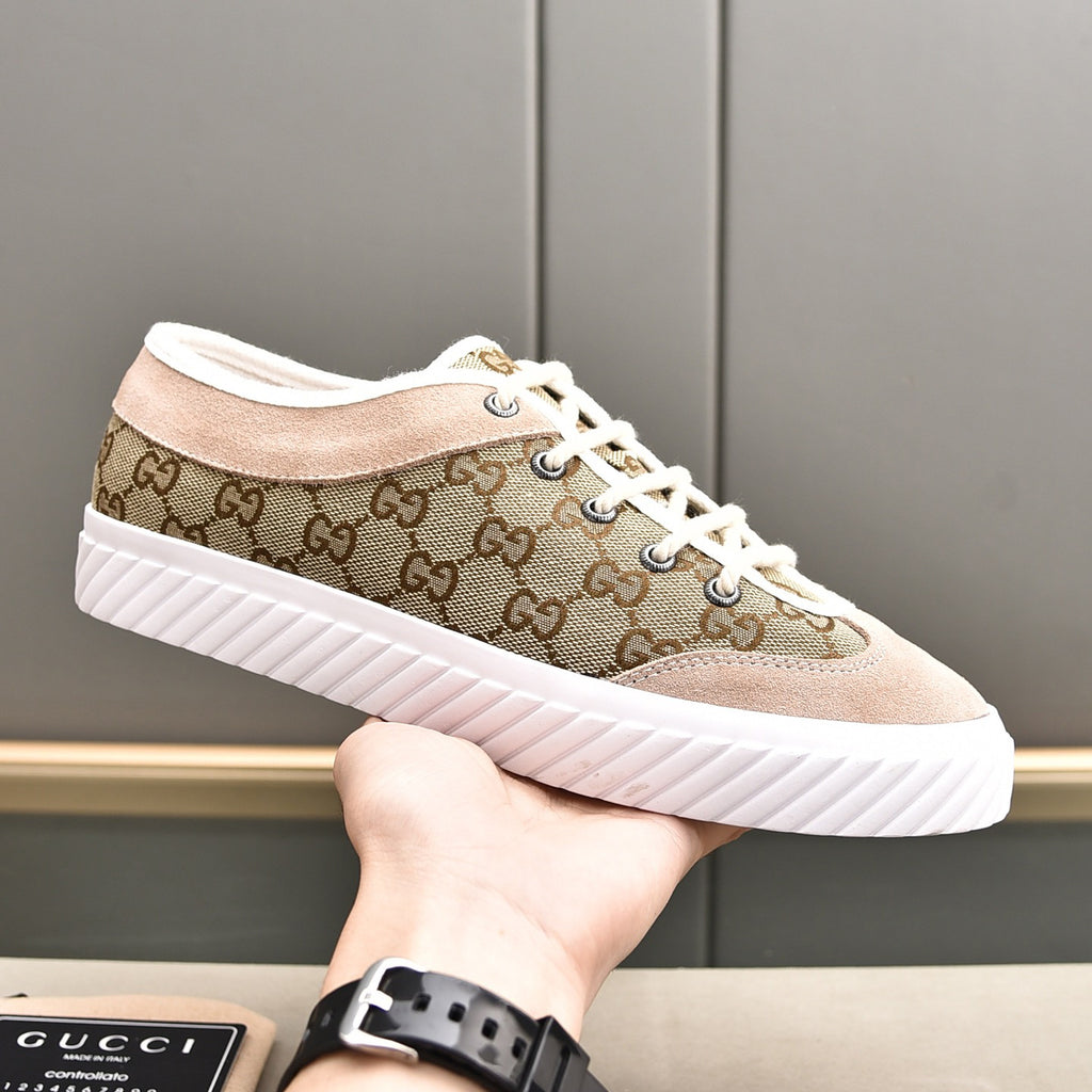 low top printed canvas shoes XC0723041701