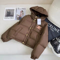 New Women Detachable Sleeve Puffer Cotton Jacket TZ1326091115