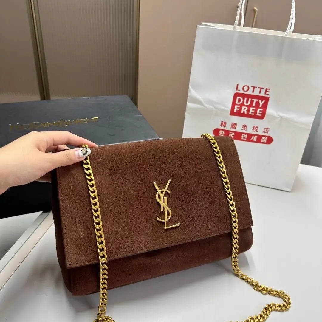Suede women's double-sided armpit chain bag 9000929002