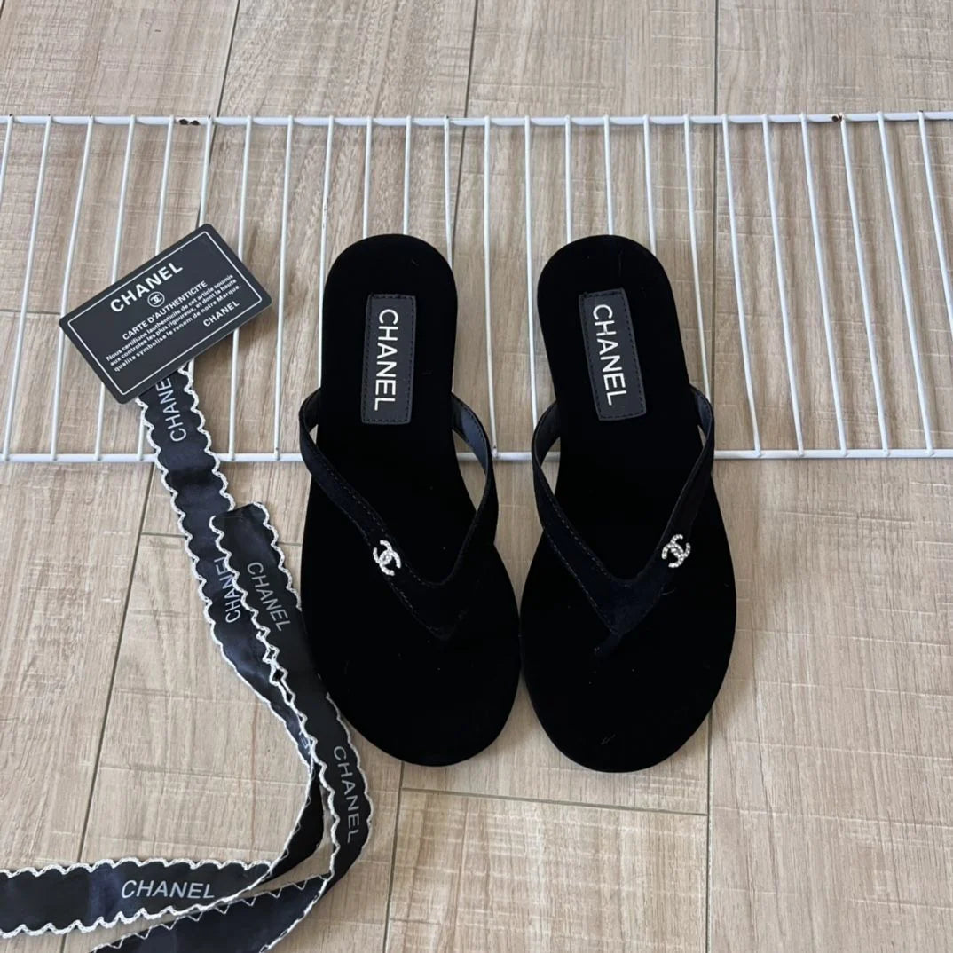 New Arrival Sandwich Black All-Match Beach Holiday Flats 1024061702