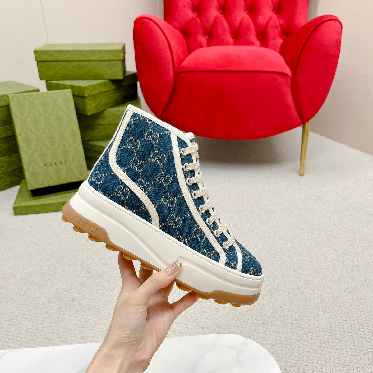 printed platform high tops XC0723041722
