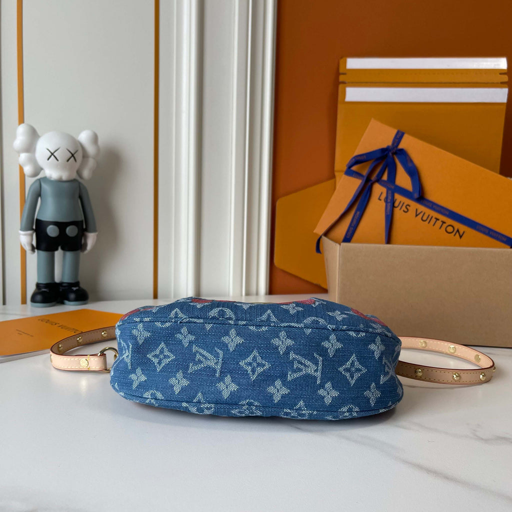 Denim Blue Cherry Crossbody Bag 1025070322