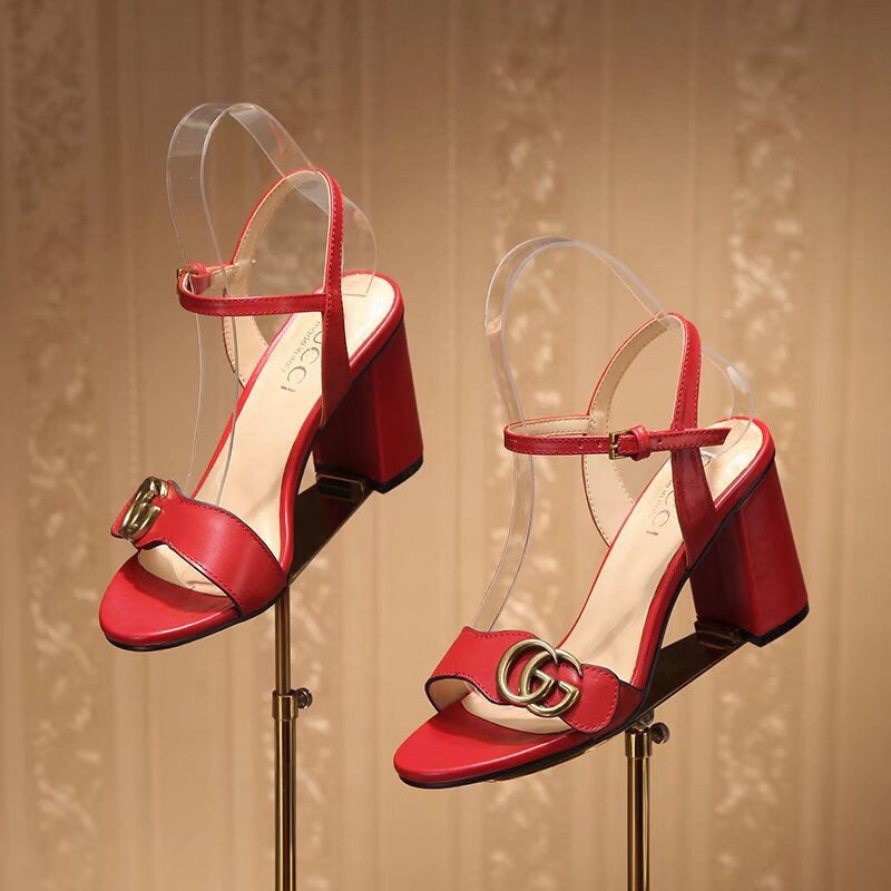 simple all-match high-heeled sandals 03061