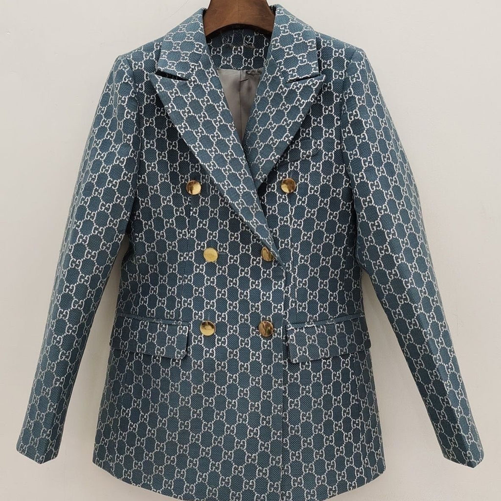 Fashion lapel siLer silk suit PD1023090109