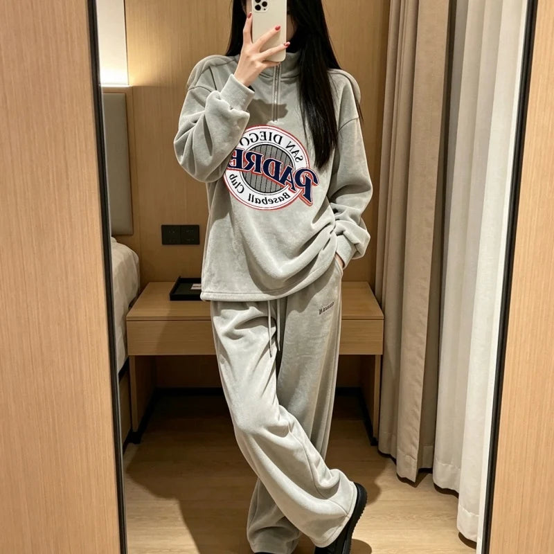 New Fashion Women's 2 Piece Tracksuit Set DM1326092021