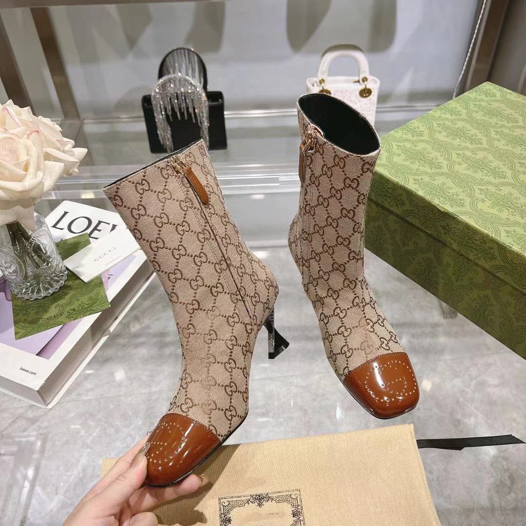 G fashion high heel printed women's boots XC0723110315