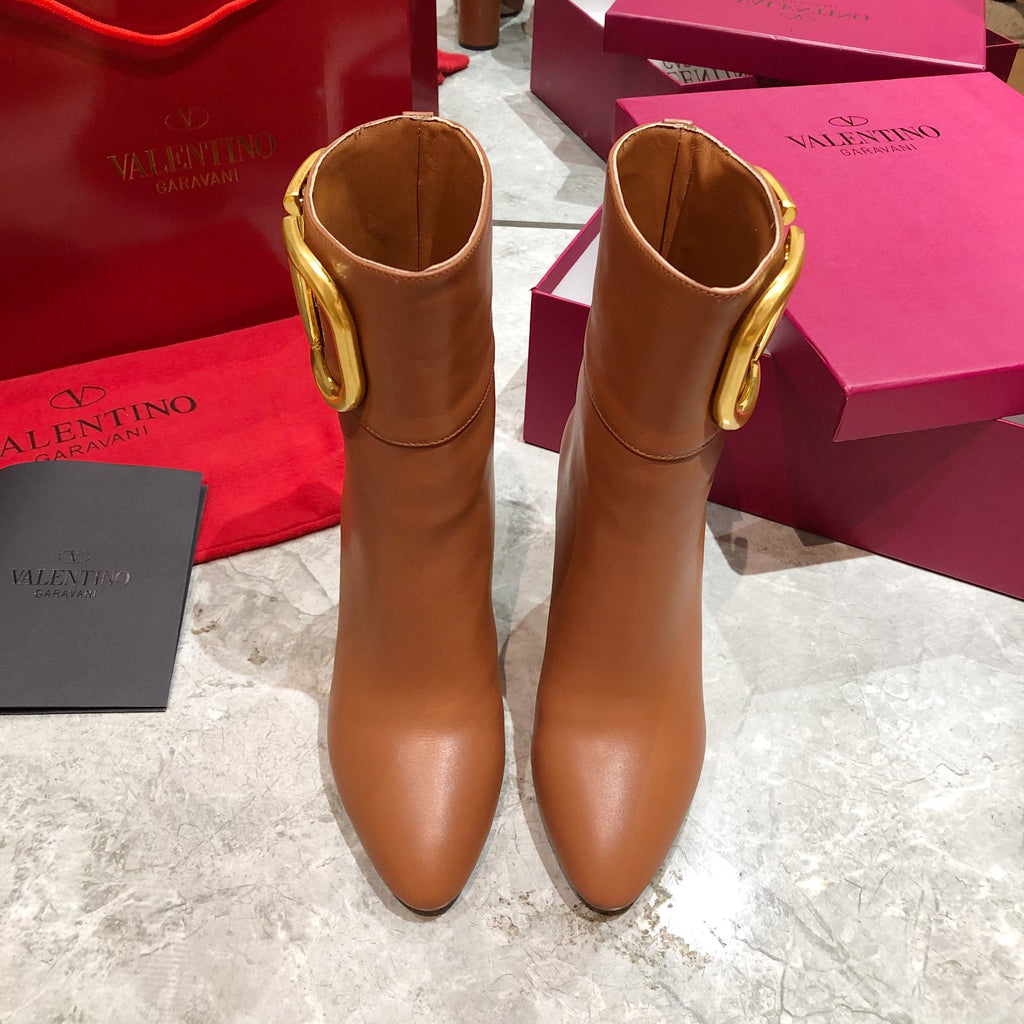 VT big logo high heel leather boots 0724072402