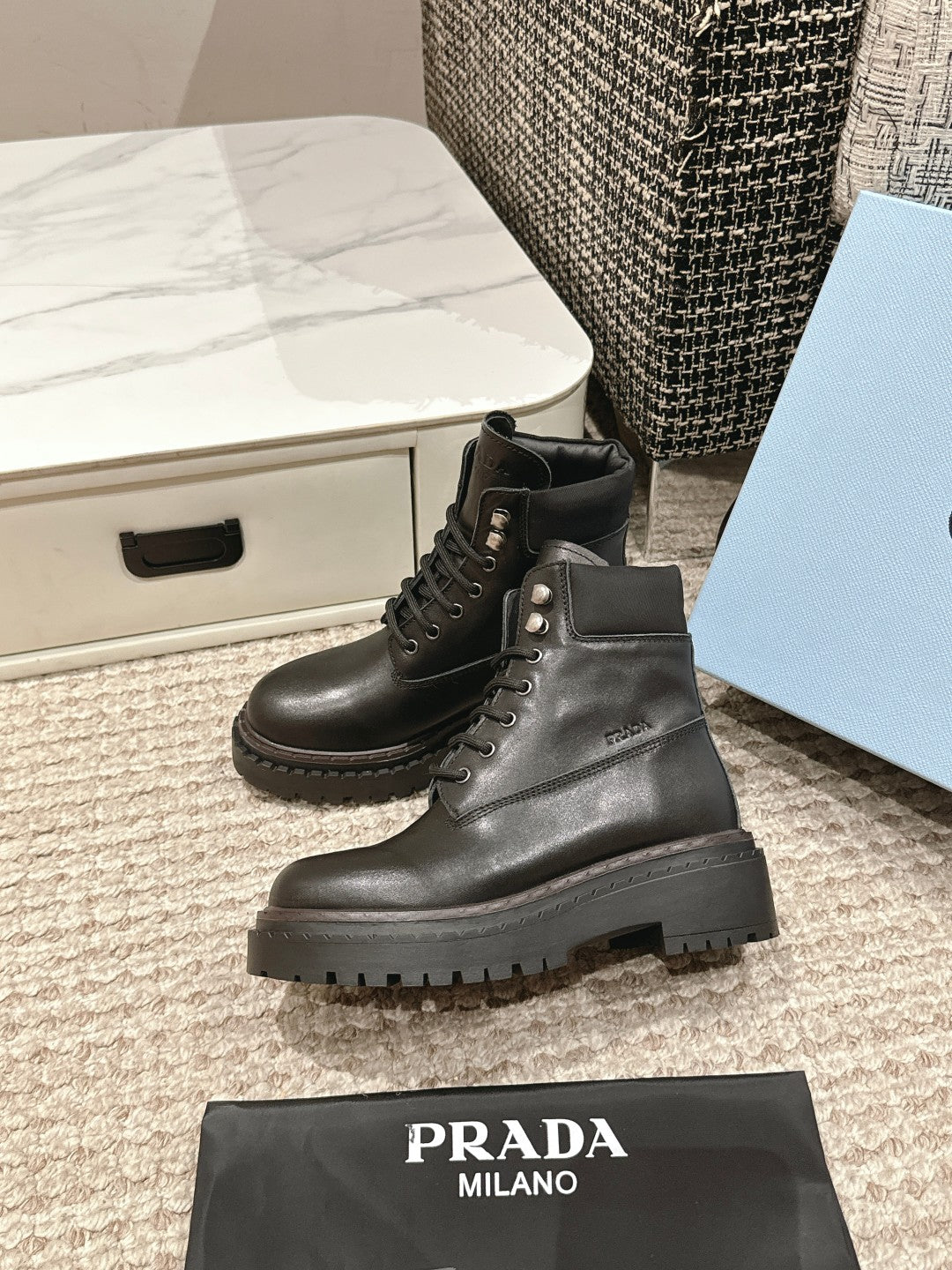 P retro color polished martin boots 0724111206