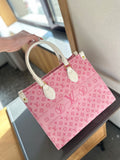 V fashion printed tote bag 0724041101