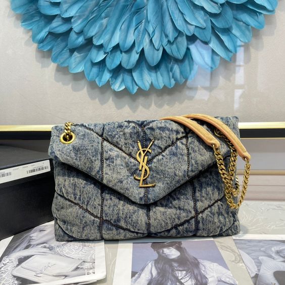 Women's denim chain bag  9000918004