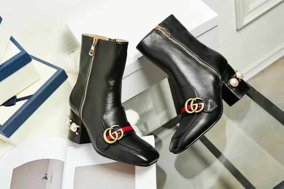 Fashion chunky-heeled ankle boots 0725090811