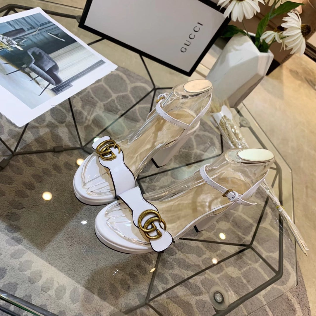 Versatile G buckle high-heeled sandals 1824061301