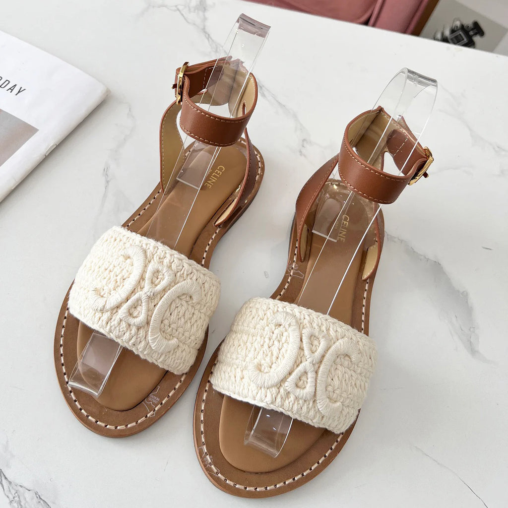 Classic Logo Woven Sandals 1025070208