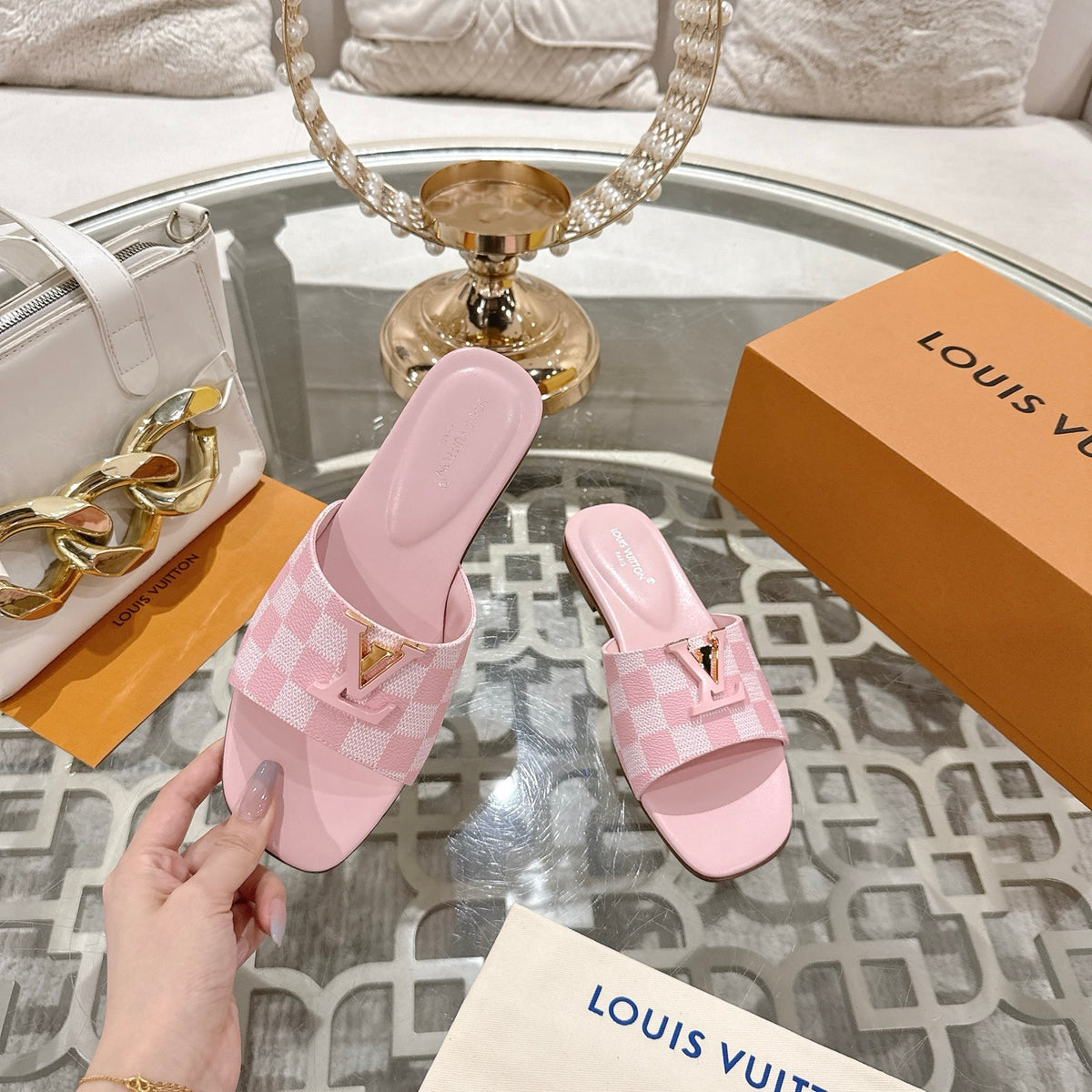 L fashion ladies slippers 0725063001