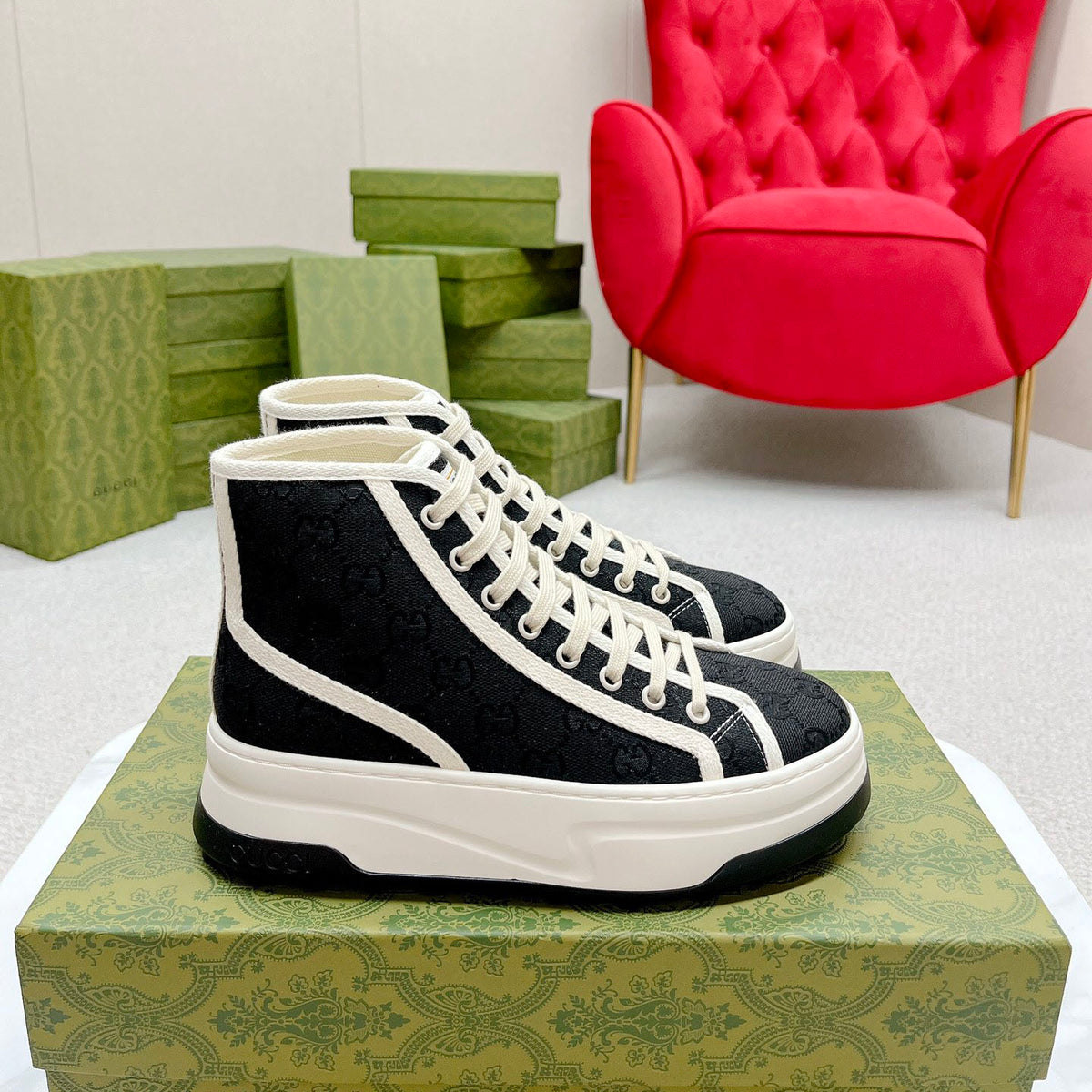 printed platform high tops XC0723041722