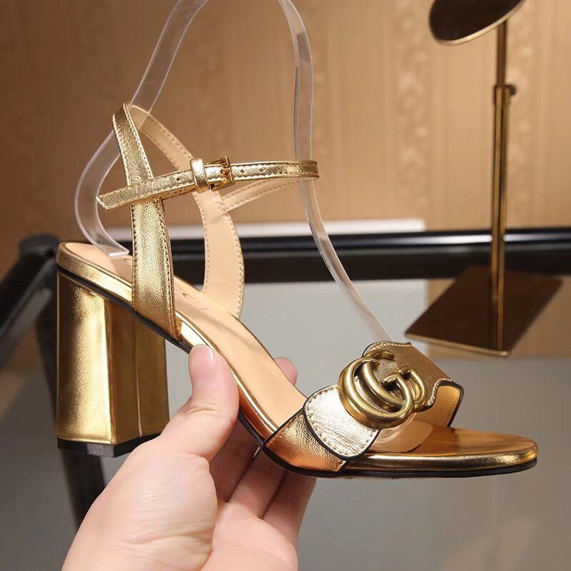 simple all-match high-heeled sandals 03061