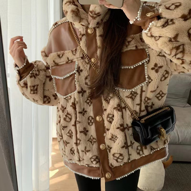Fashion casual plush jacket PD1023101630