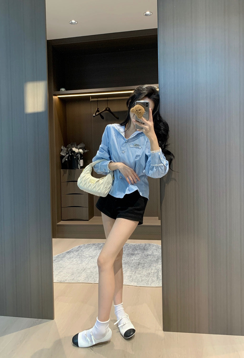 Miu fashion striped shirt 0725062004