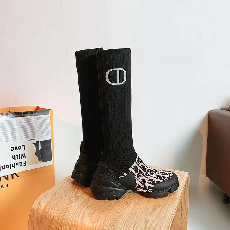 Women's Long Sock Sneaker Boots
