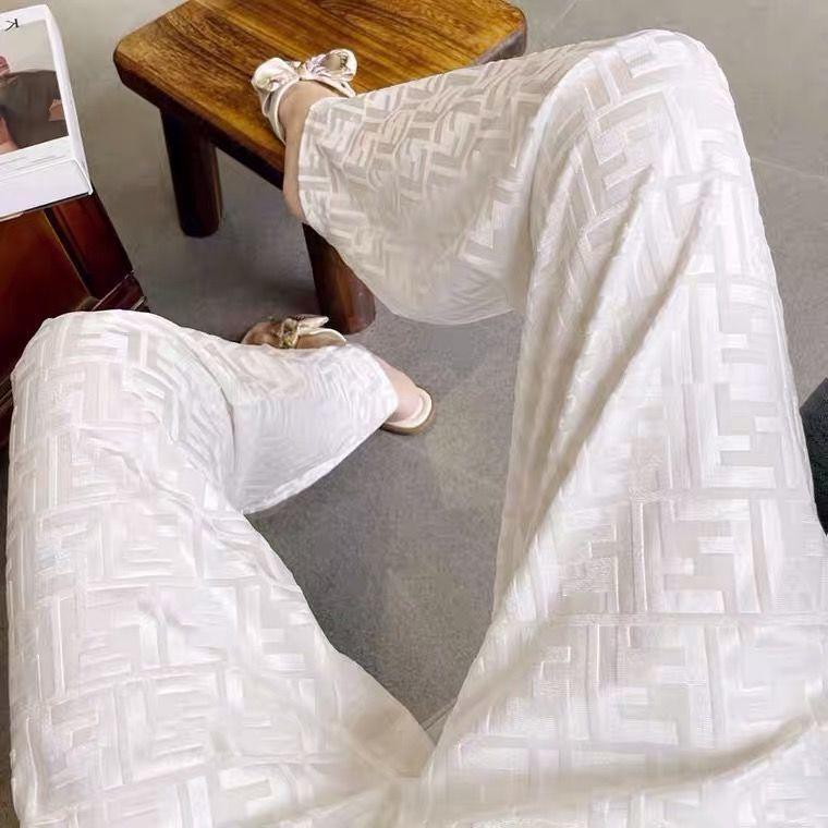 Loose F Letter VeLet Pants 0823120704