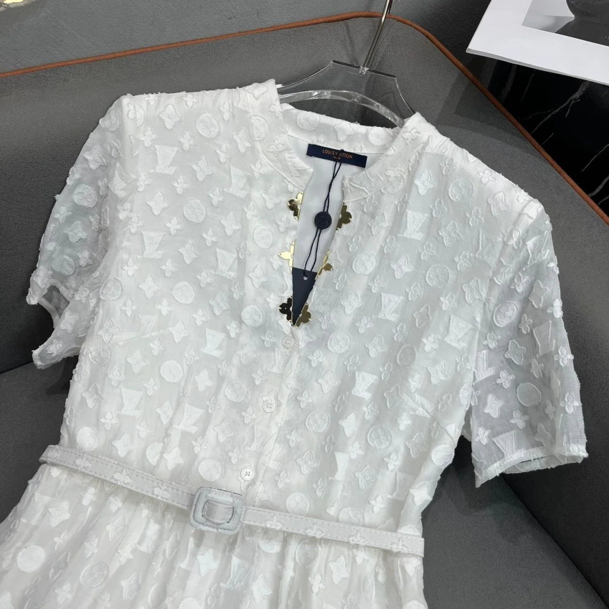 New French Style Platycodon Lace Dress 1024050907