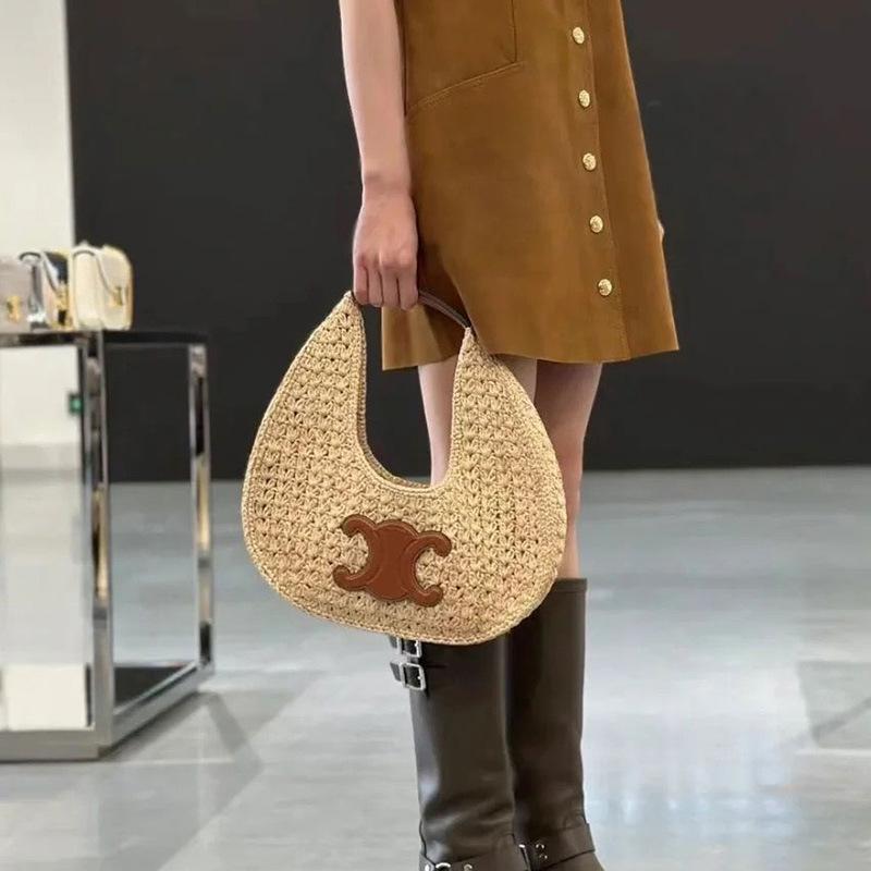 New Fashion Joker Stitching Straw Woven Bag 1024041835