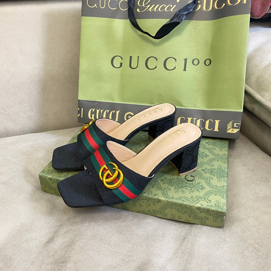 Chunky heel slippers XC0123072819
