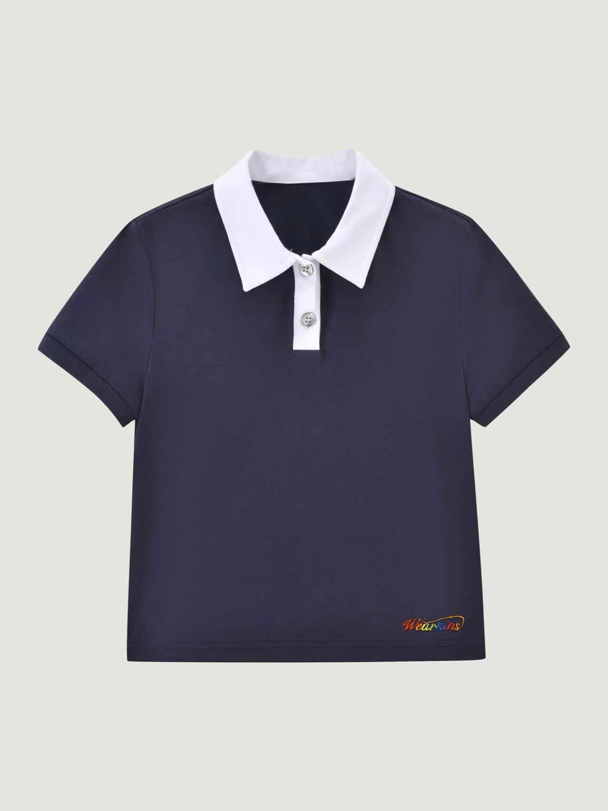 Princess Collar Family Matching Crop Polo Tee For Adults | KINS CLASS