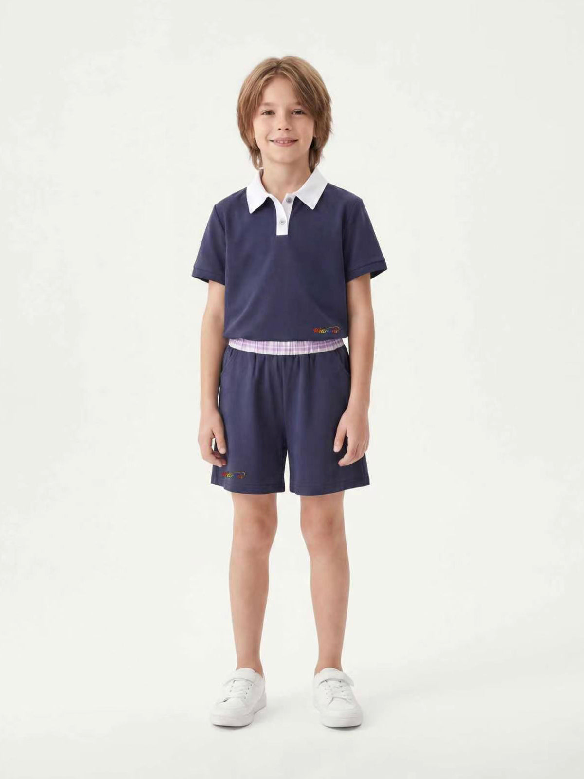 Princess Collar Family Matching Crop Polo Tee For Adults | KINS CLASS
