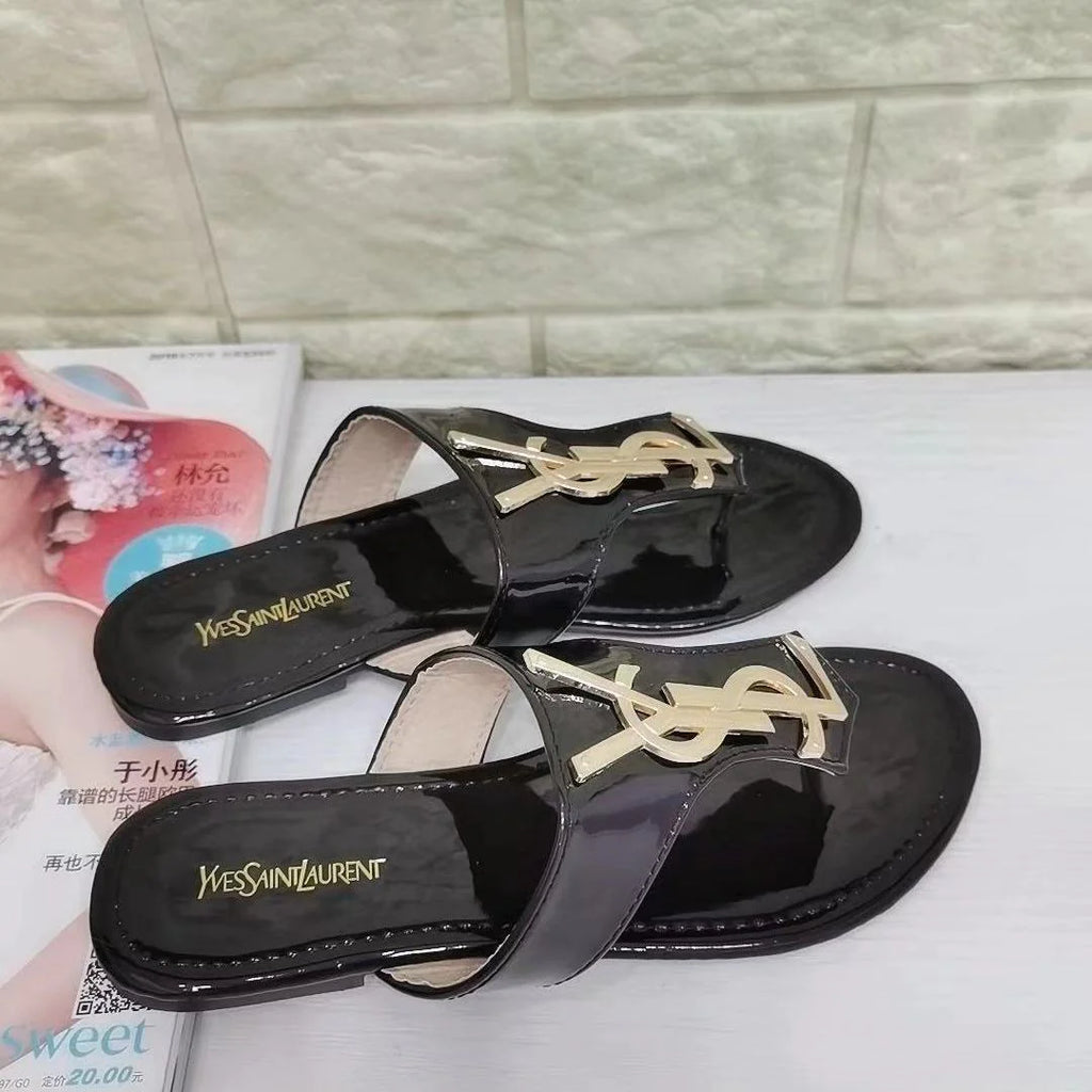 Women's All-match New Leather Thong Sandals 1024031802