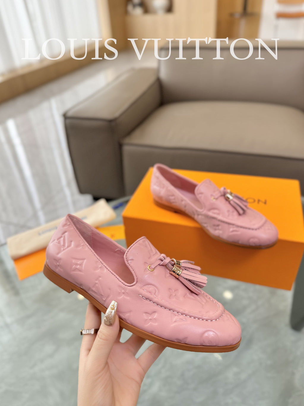 Unisex tassel printed loafers for men and women 0724052101
