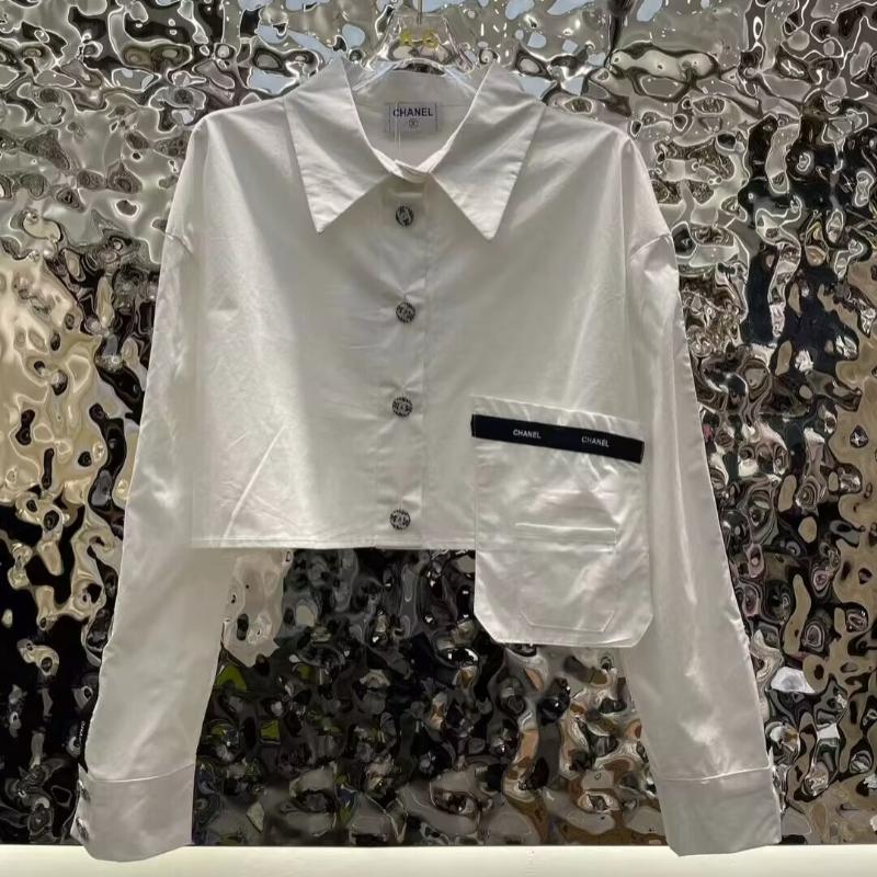 New Niche Lapel Short Long Sleeve Shirt 1024031202