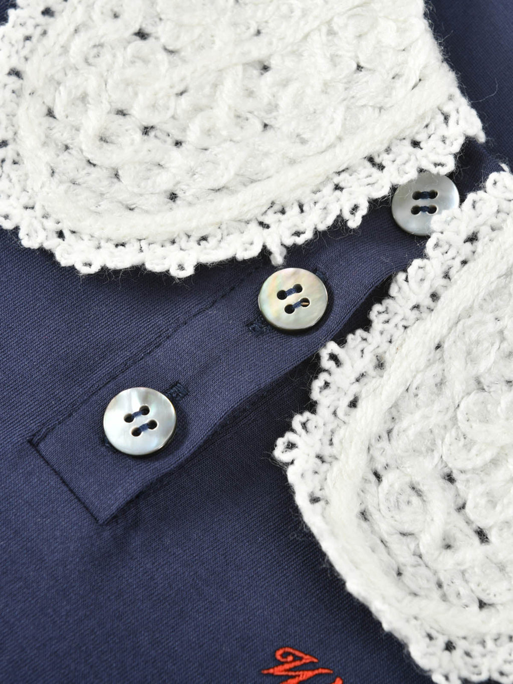 Princess Collar Family Matching Crop Polo Tee For Adults | KINS CLASS