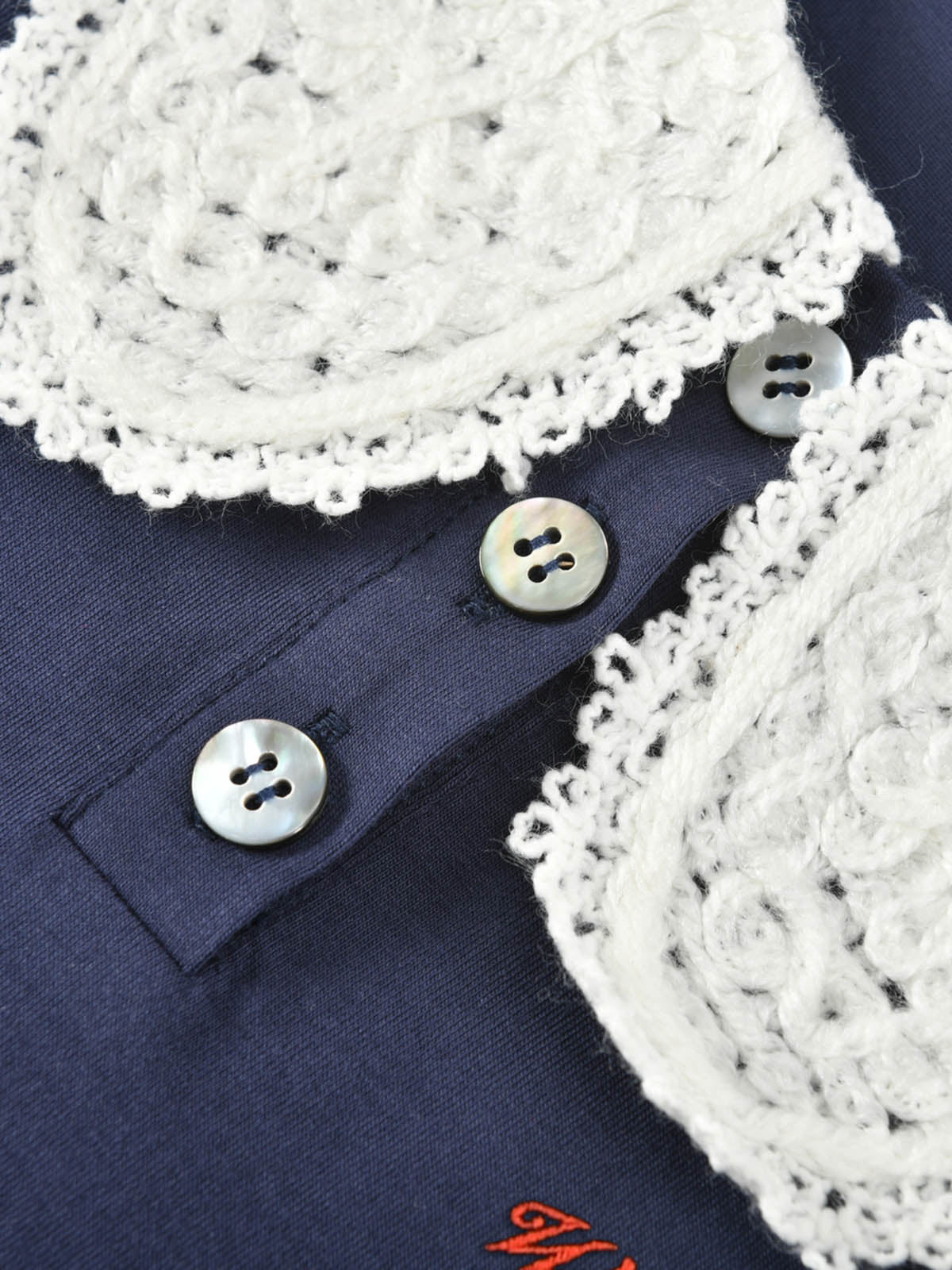 Princess Collar Family Matching Crop Polo Tee For Adults | KINS CLASS