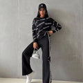 New Style Knitted loose two-piece set 9002408004