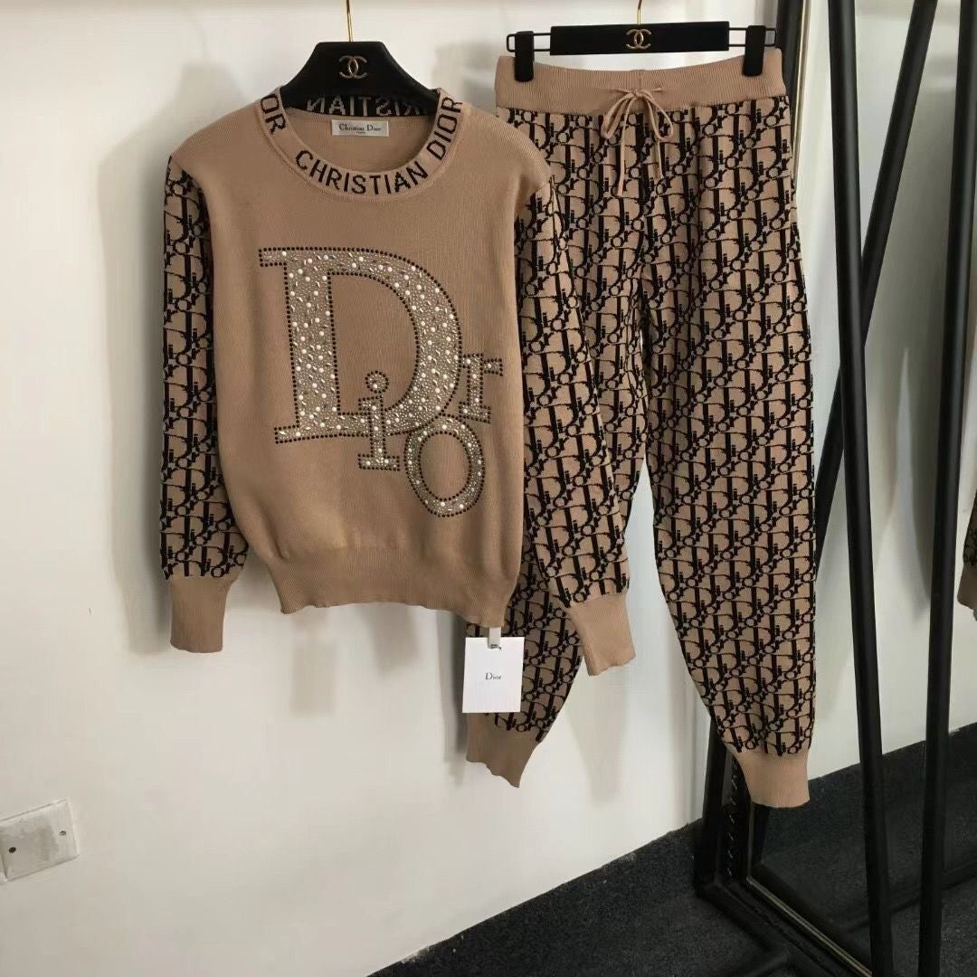 New Fashion Knitting Casual Two Piece Set PD1023102604