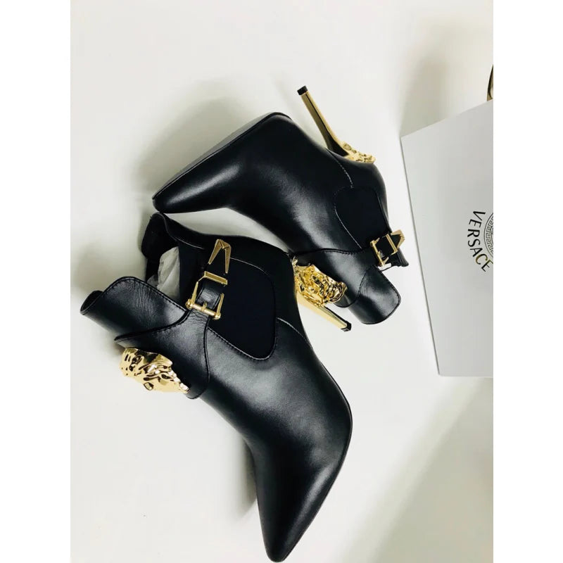 New  Fashion Women's Metal  Ankle Boots XC1326092030